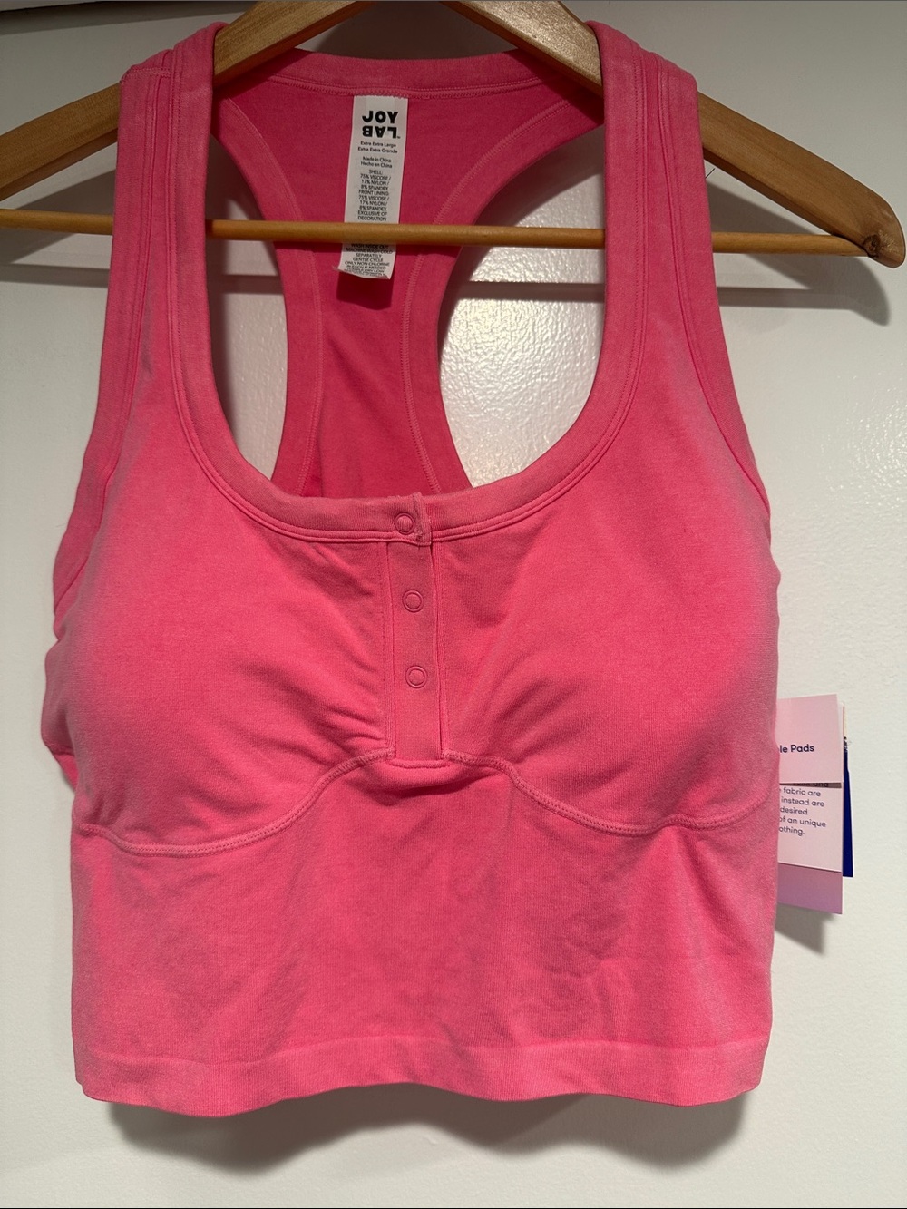 XXL pink Joylab sports bra